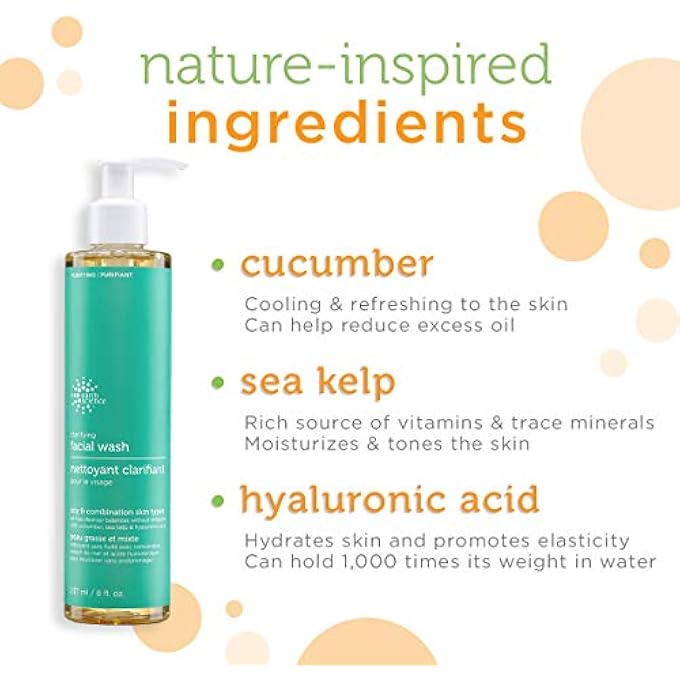 Earth Science - GENTLE CLARIFYING FACIAL WASH FOR OILY, COMBINATION SKIN TYPES (2PK, 8 FL. OZ.) - Image 2